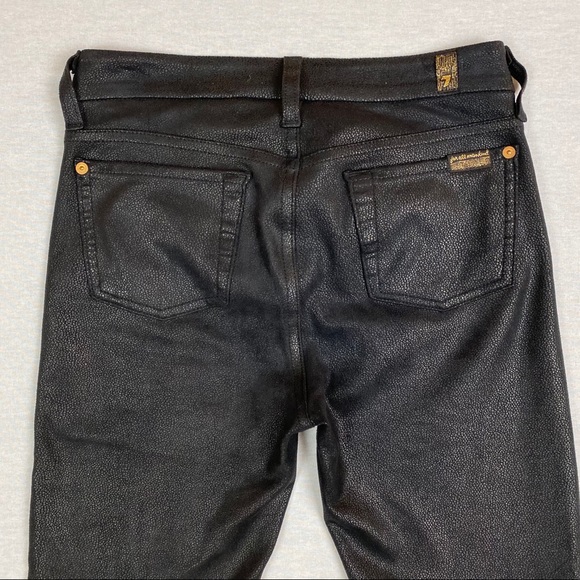 7 For All Mankind Snakeskin Print Skinny Jeans - Picture 2 of 12